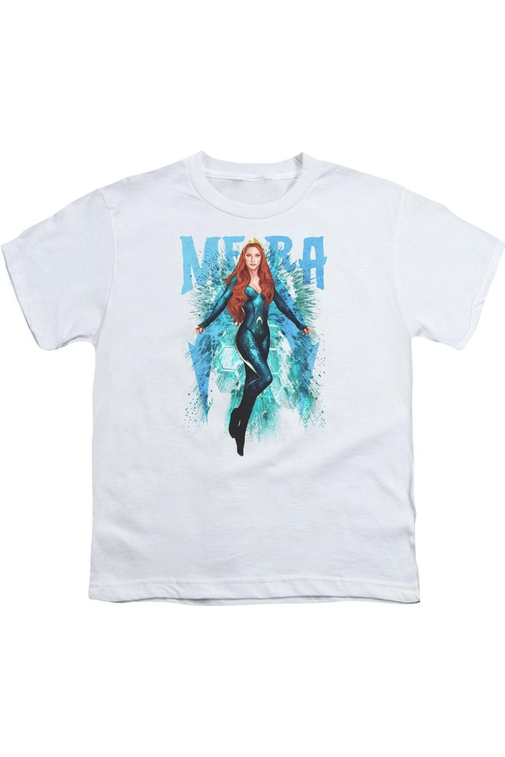 Футболка с коротким рукавом для детей "Mera" из фильма "Аквамен" Gildan, белый